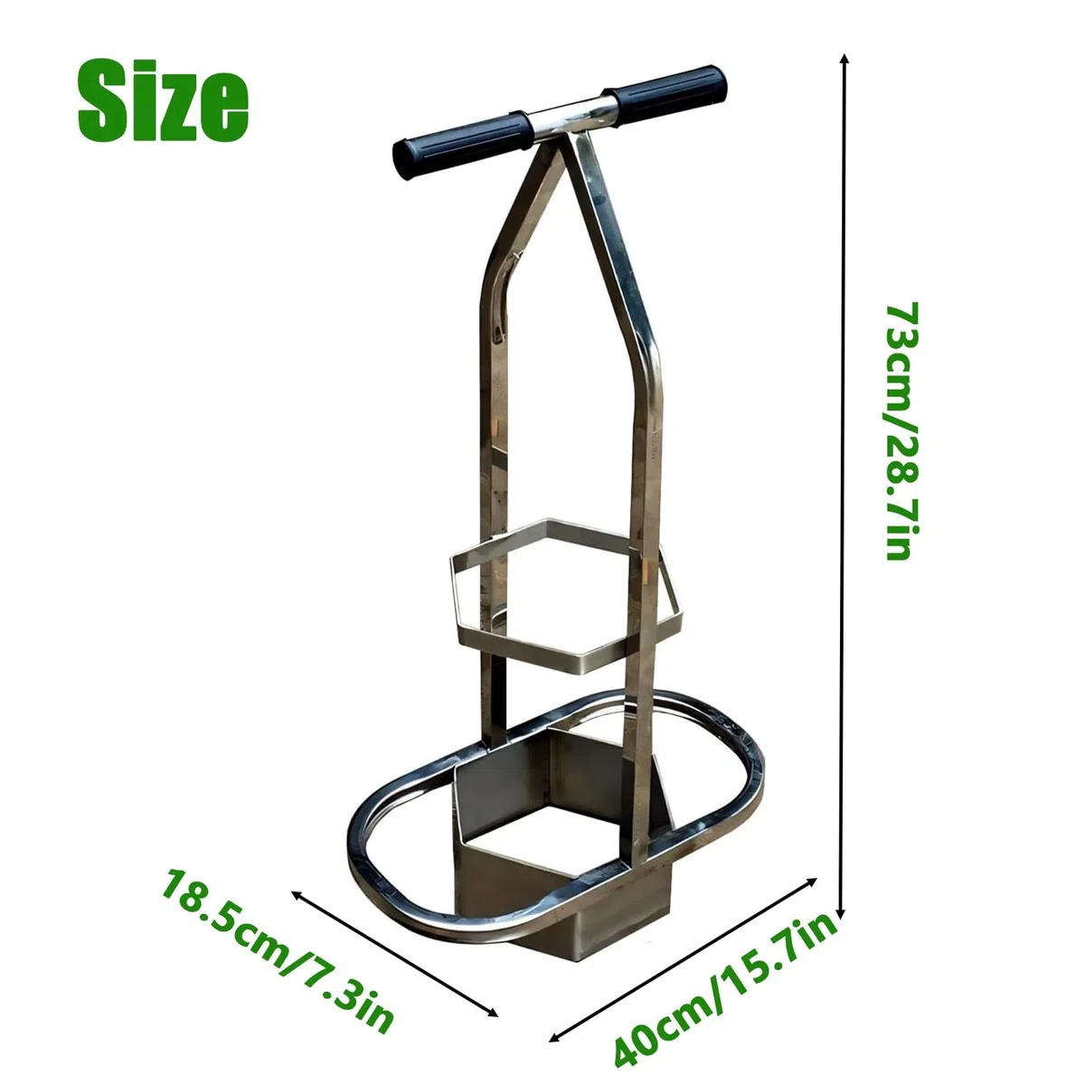 Golf-Reparaturwerkzeug, Sechskant-Rasenmäher mit ergonomischem Dual-Grip-Griff, Edelstahlklinge, für Golfplätze, Driving Ranges, Rasen