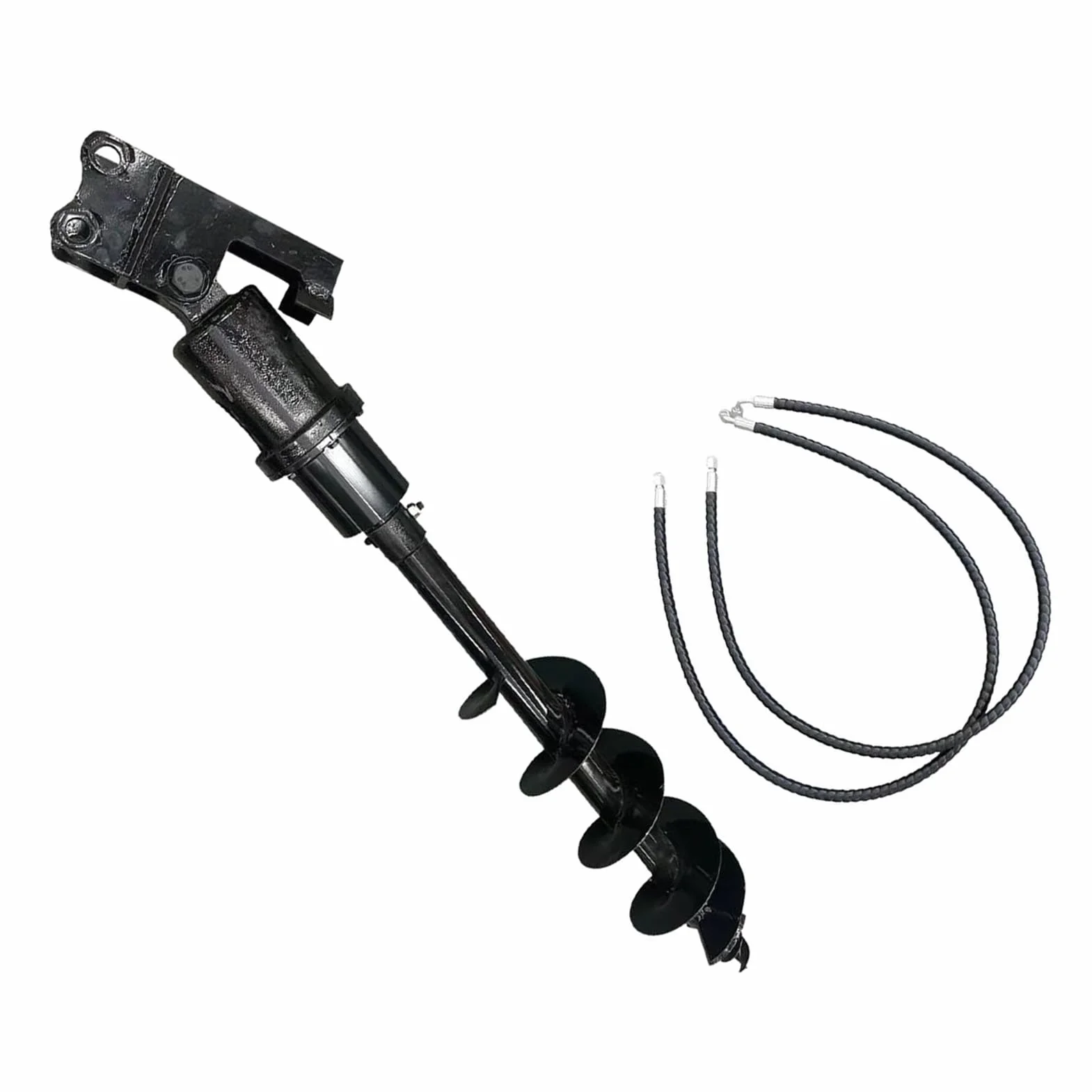 Fafeicy Schneckenbohrer für Schwere Maschinen, 200-mm-Baggerschneckenbohrer aus Manganstahl für Effizientes Graben in Erde und Sand