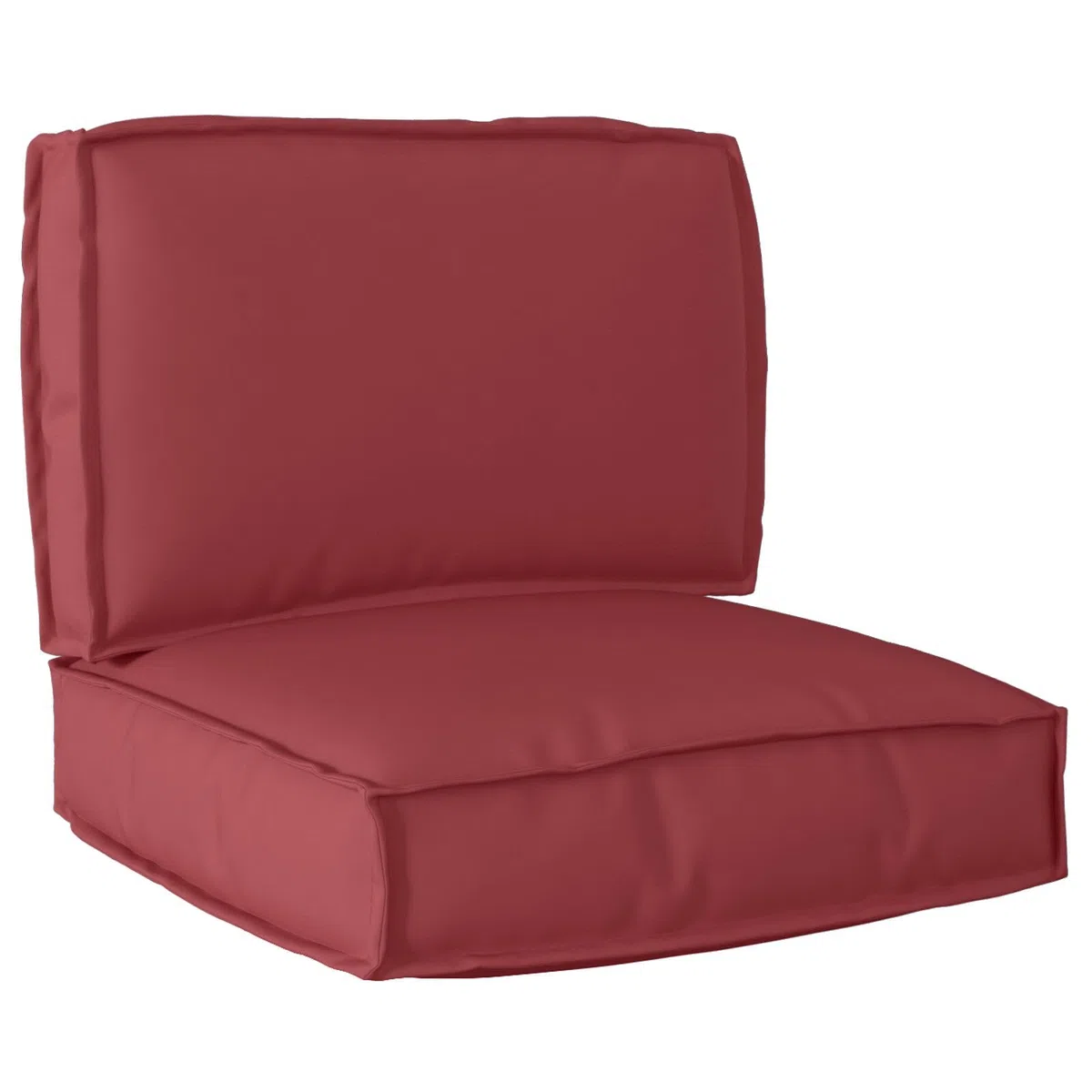 Palettenkissen 2er Set Weinrot Polyester Standard