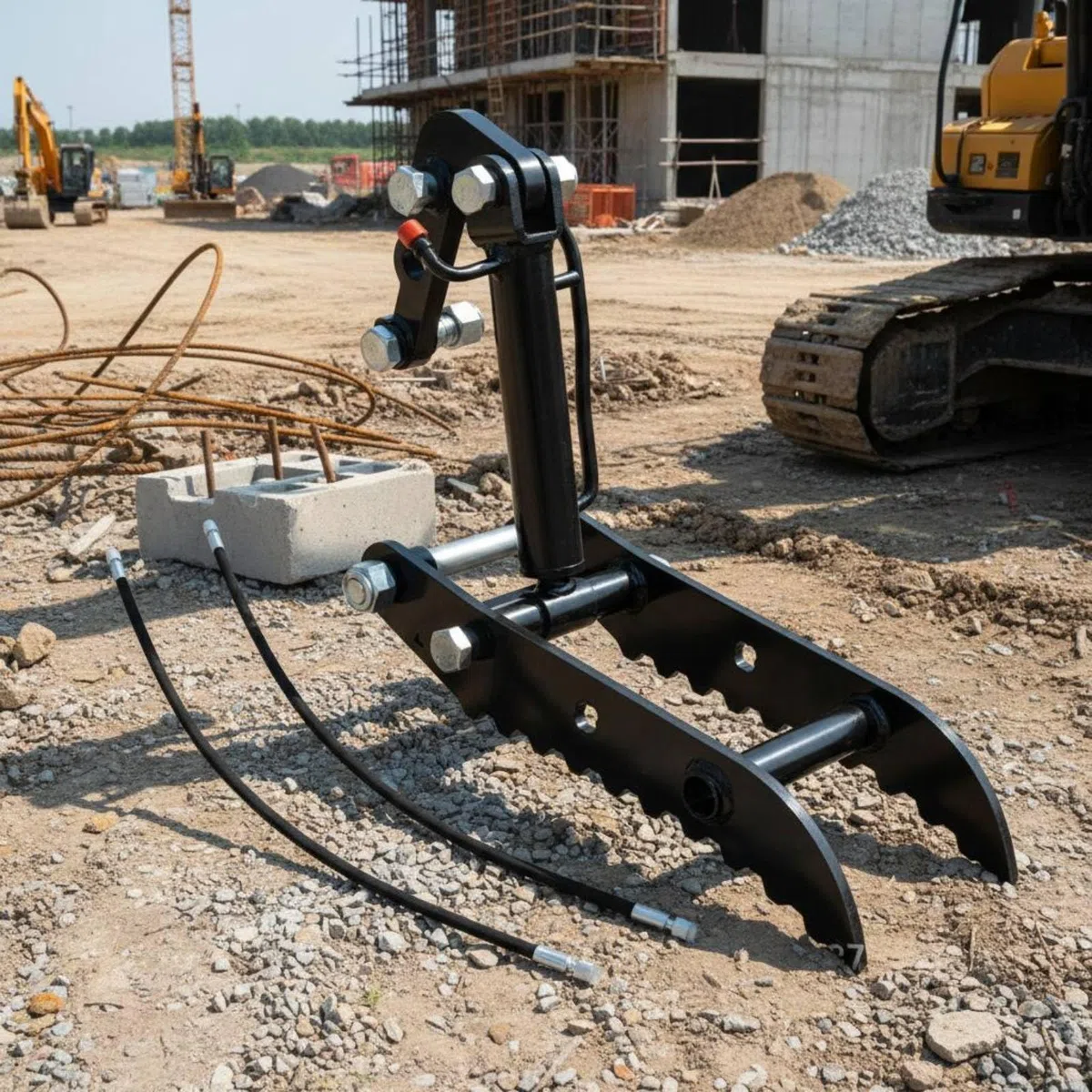 Hydraulischer Daumen Daumenklemme Bagger Greifer Greifzange mit Verstärkter Stahlkonstruktion für Belastbare Einsätze Und Reibungslose Bewegungen für, color to 2