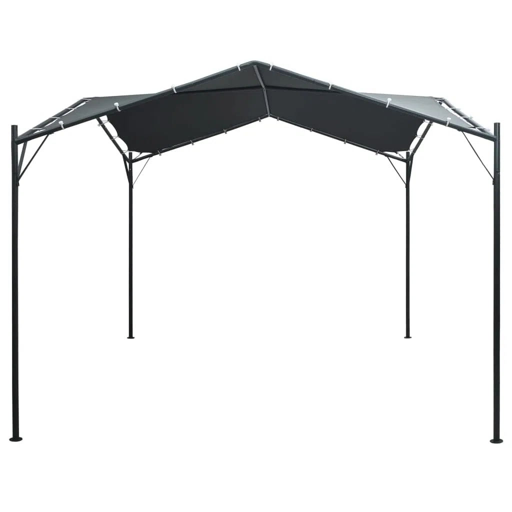 Rasen & Garten Pavillon Pavillon Zelt Vordach 3x3m Stahl Anthrazit Outdoor Wohnen