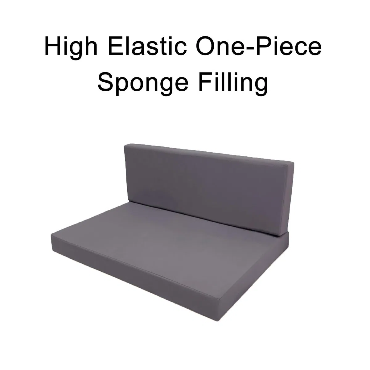 Palettenkissen Outdoor Palettensofa Kissen Set 2 Stück 120x80cm Wasserdicht UV-Beständig Elastische Schaumfüllung Perfekt für Terrassenmöbel Garten Deck Balkon