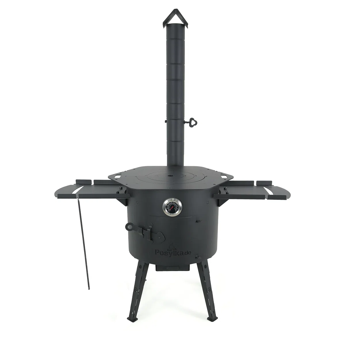 Utschak Feuerofen Ø 40 cm für Kasan 12L + Herdplatte Eckig