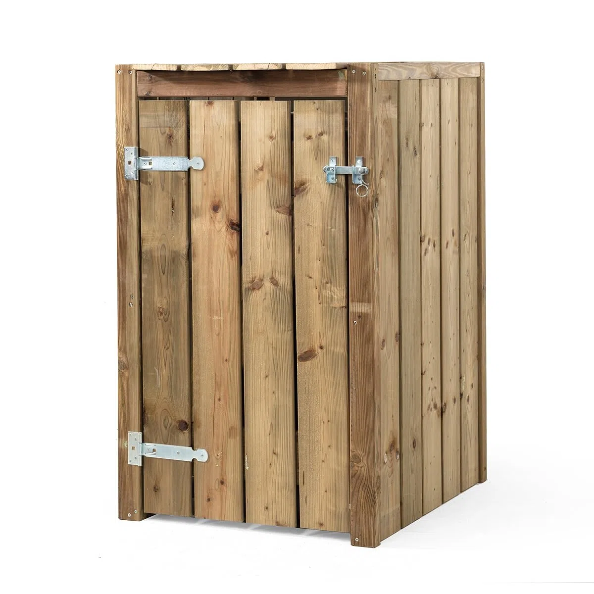 Mülltonnenbox Peter - Offene Rückwand - FSC imprägniert Kiefernholz - 1x 240L - Müllcontainer