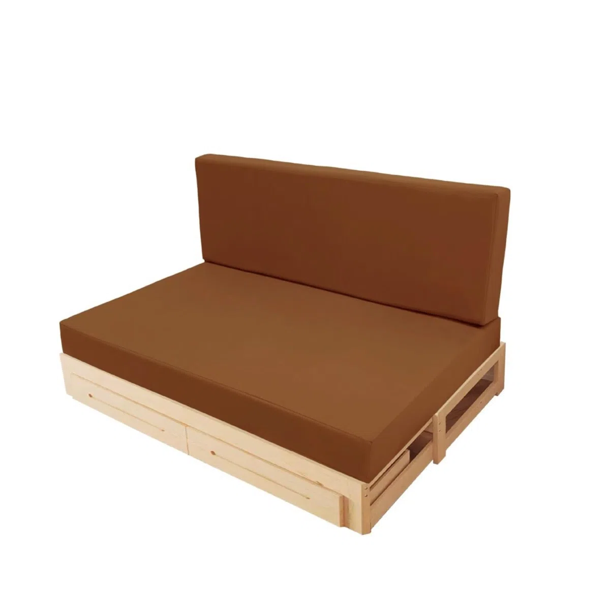 Palettenkissen Outdoor Palettensofa Kissen Set 2 Stück 120x80cm Wasserdicht UV-Beständig Elastische Schaumfüllung Perfekt für Terrassenmöbel Garten Deck Balkon