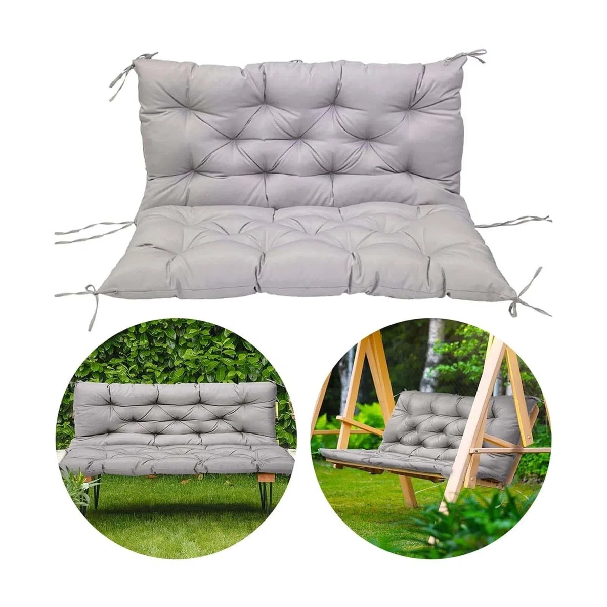 Outdoor Palettenkissen Set mit Befestigungskordeln. Waschbare Sitzkissen für Palettensofa. Indoor & Outdoor Palettenmöbel Zubehör Größen erhältlich
